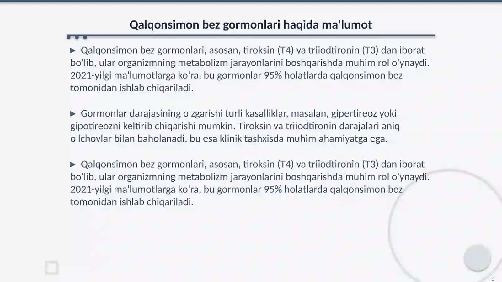 Qalqonsimon bez gormonlarini tekshirish usullari 3