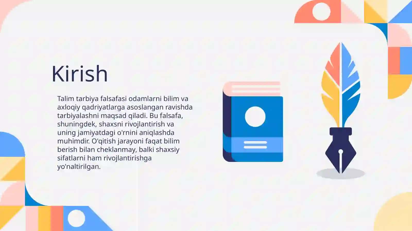 Talim tarbiya falsafasi 3