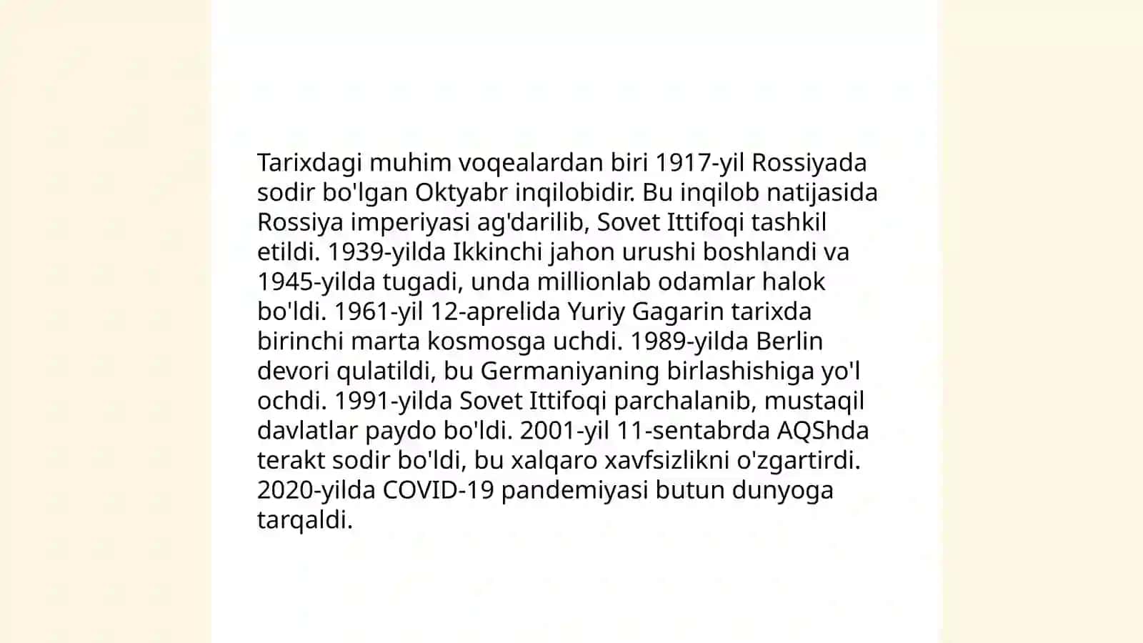 Tarixdagi muhim voqealar 3