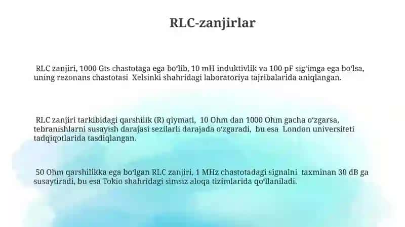 RLC zanjiri 3