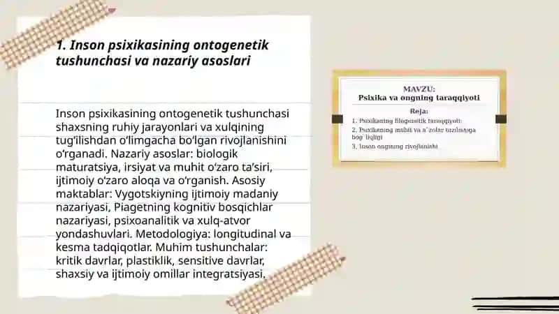 Inson psixikasini ontogenezda rivojlanishi 3