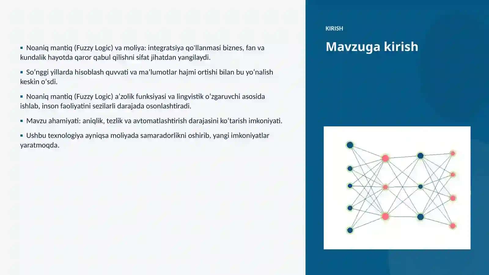 Noaniq mantiq (Fuzzy Logic) va moliya: integratsiya qo'llanmasi 3