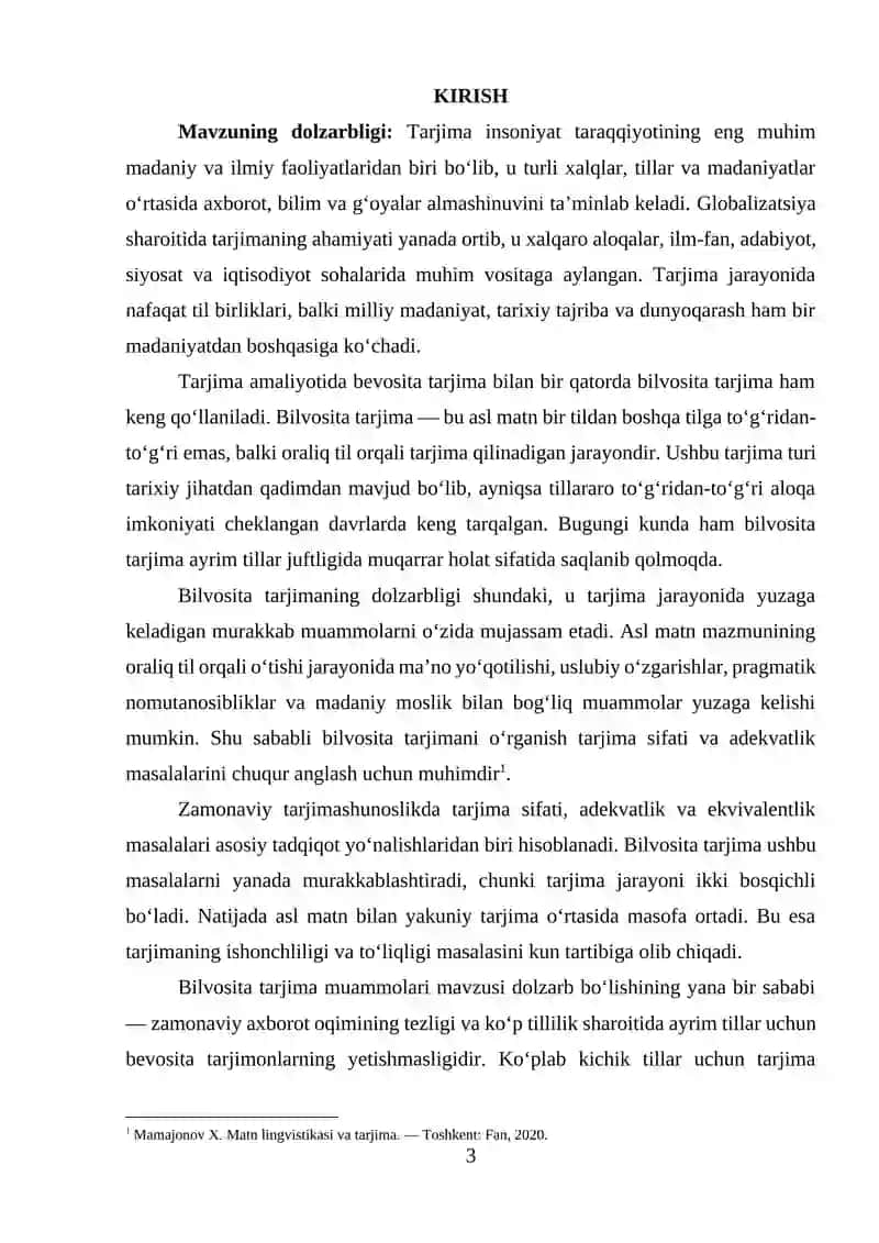 BILVOSITA TARJIMA MUAMMOLARI 3