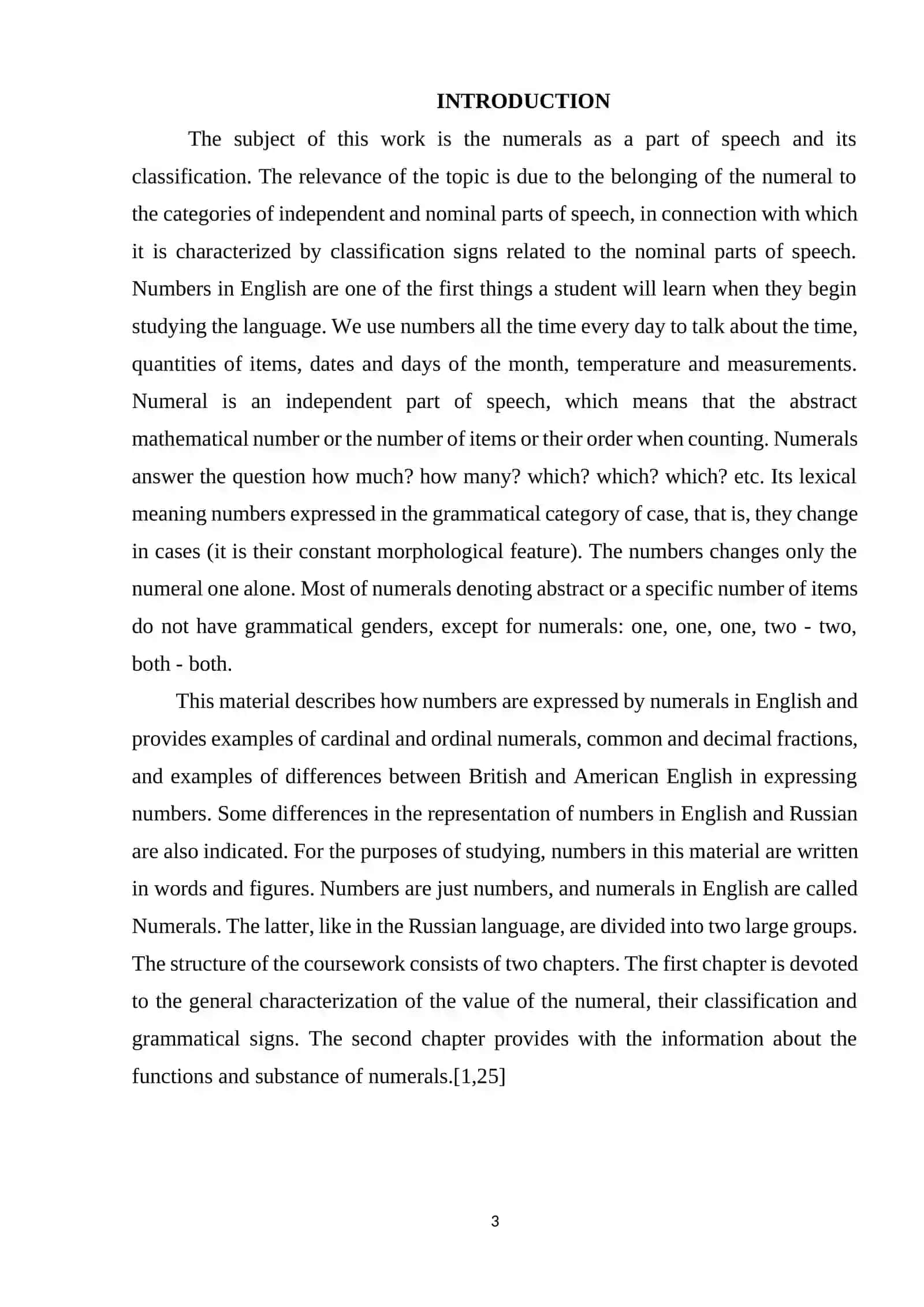 Numeral and its classification in English 3