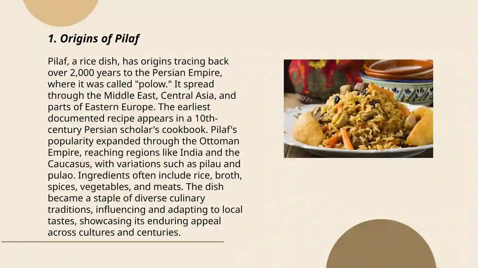 History of Pilaf 3