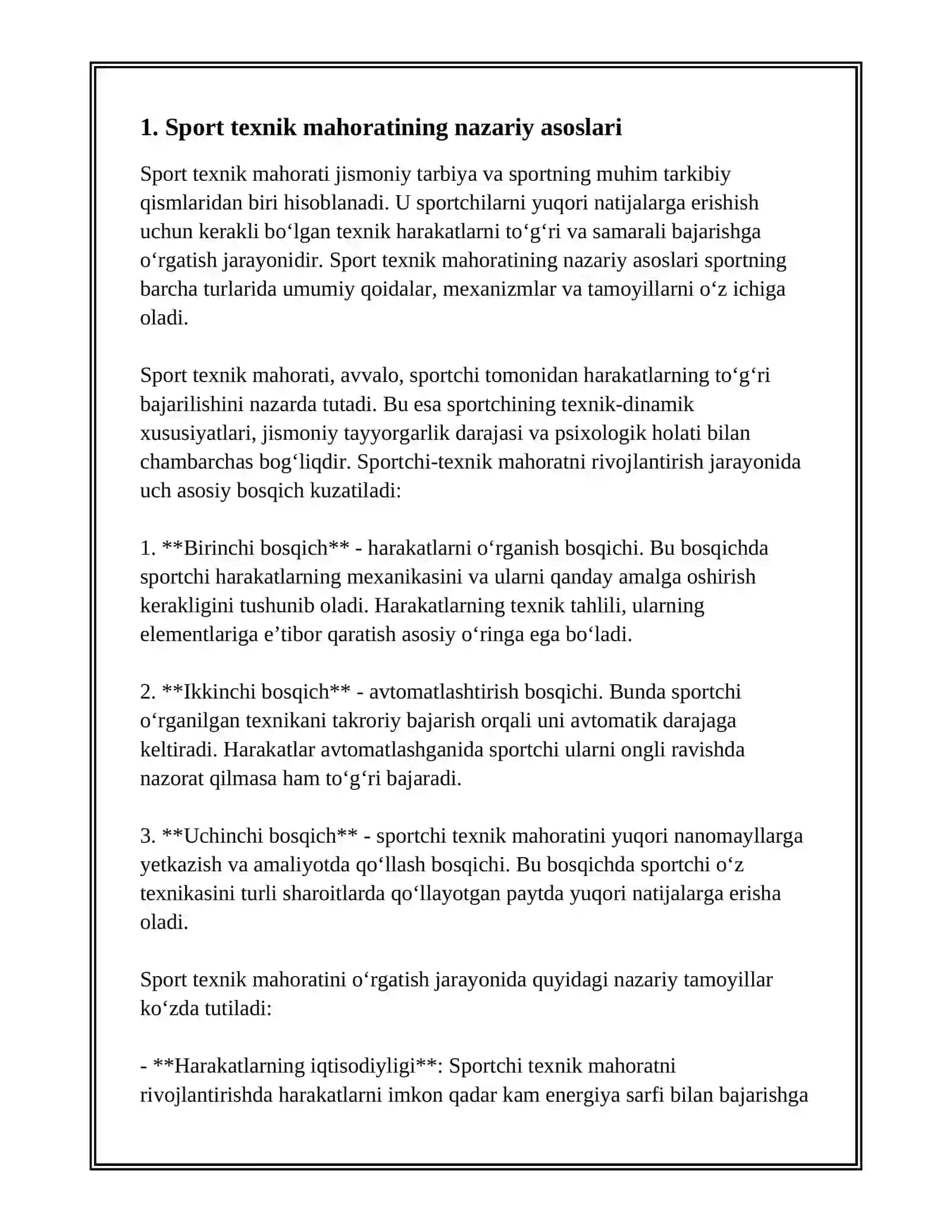 SPORT TEXNIK MAHORAT 3