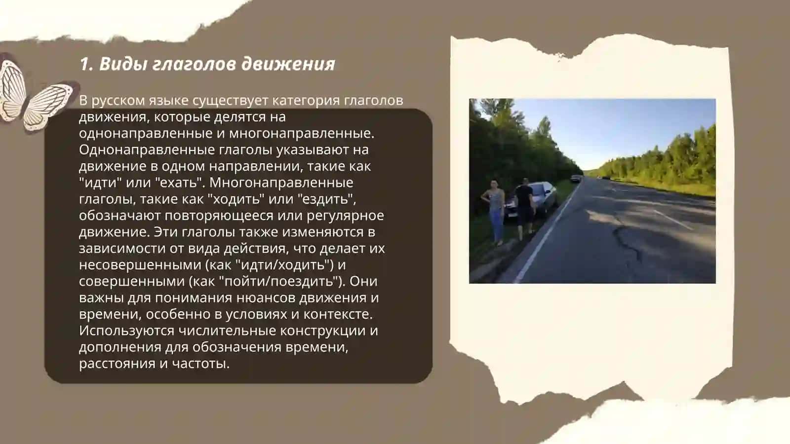 Глаголы движения 3