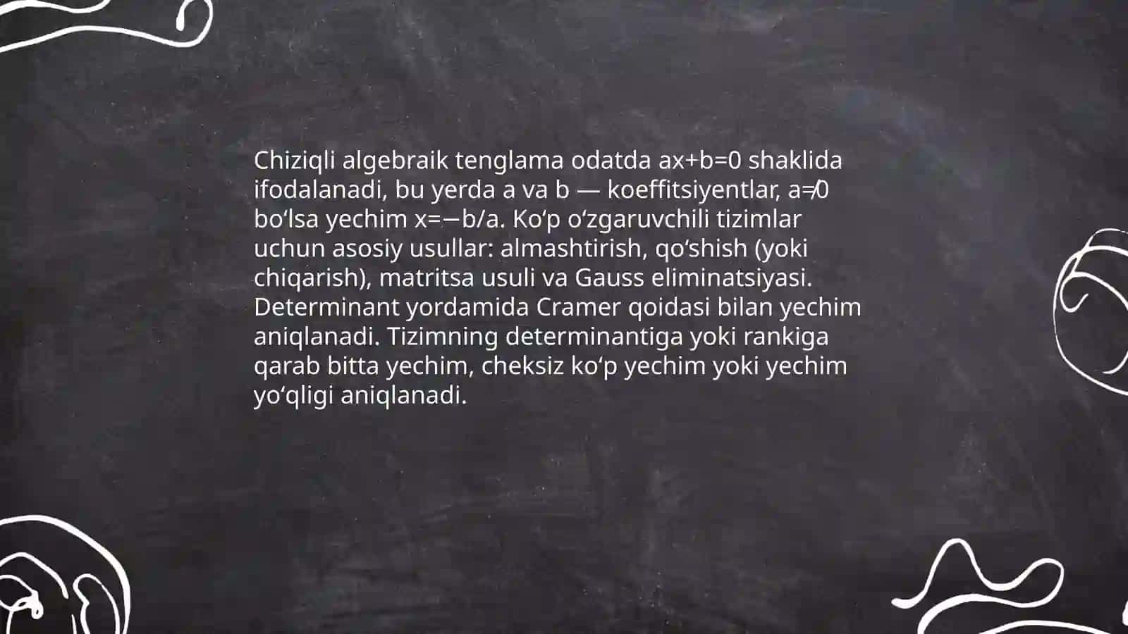 Algebraik tenglamalar va funksional tenglamalar 3