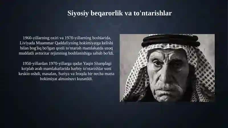 Arab mamlakatlari XX asr ikkinchi yarmida 3