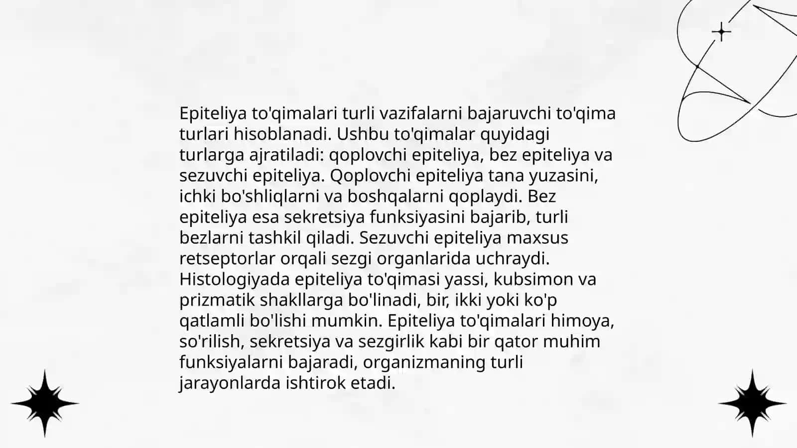 Epiteliya to'qimalari 3