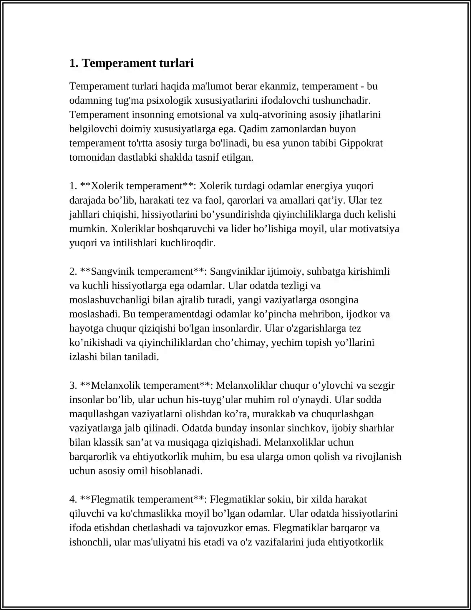 TEMPERAMENT VA UNING PSIXOLOGIK TAVSIFNOMASI 3