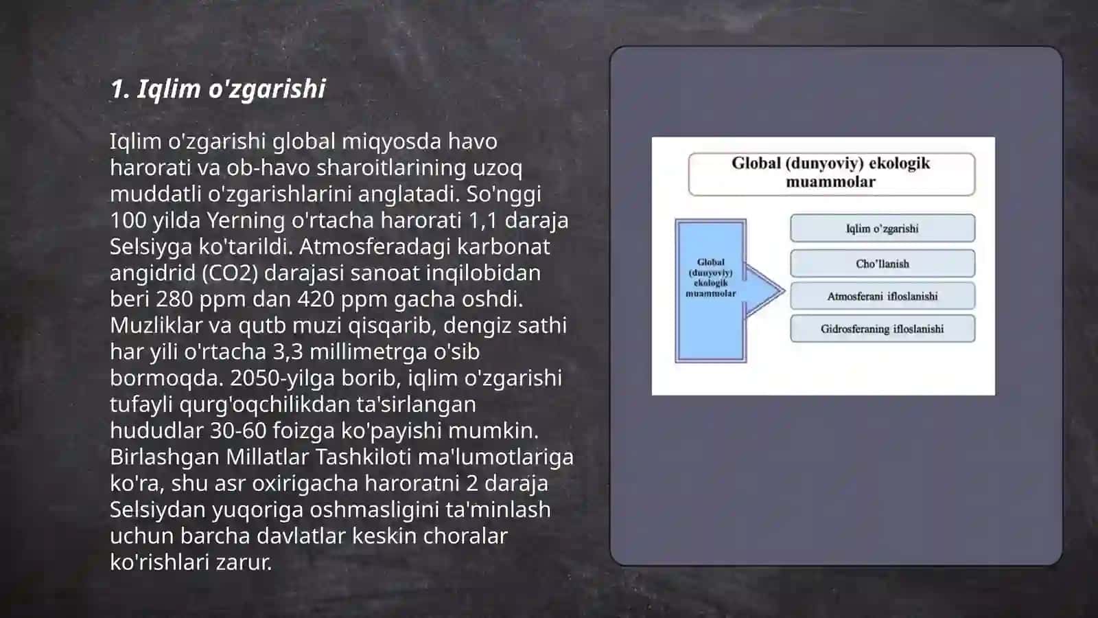 Ekologiyaning global muammolari 3