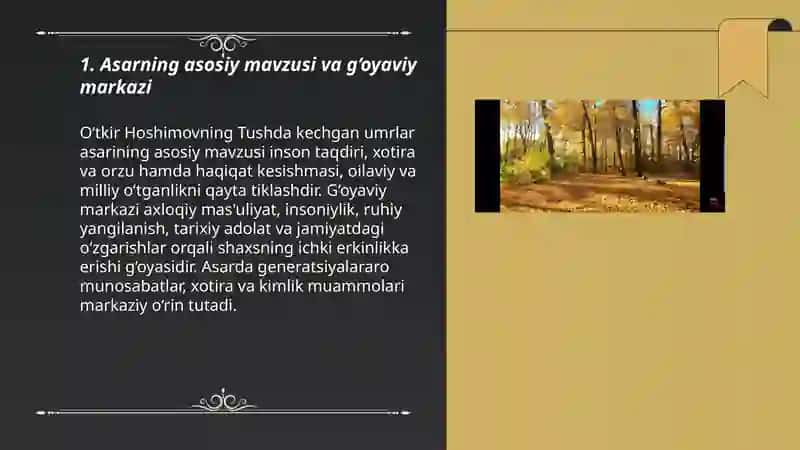 O‘tkir Hoshimovning "Tushda kechgan umrlar" asari 3
