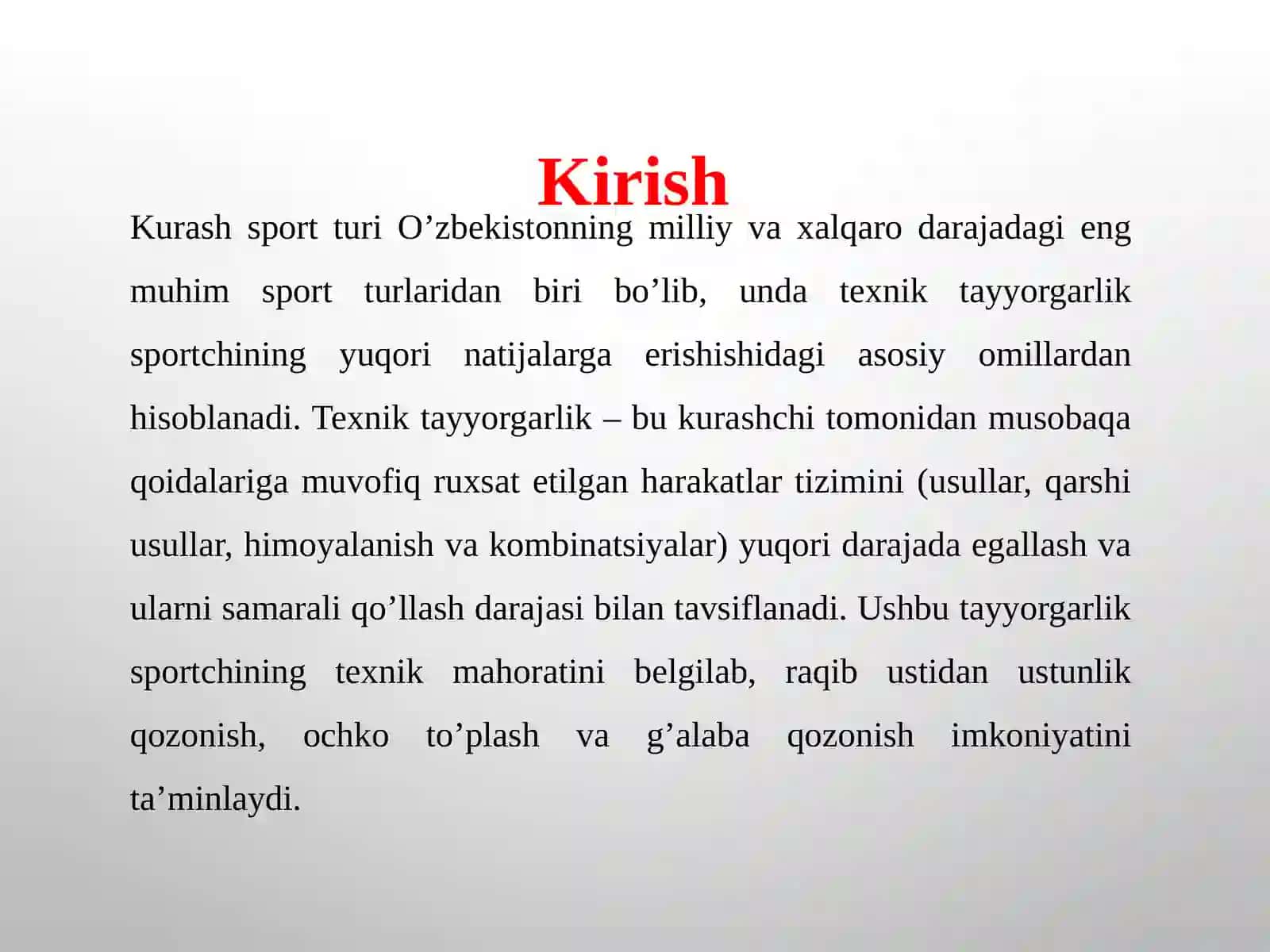 KURASHDA TEXNIK TAYYORGARLIK TO’G’RISIDA TUSHUNCHA 3