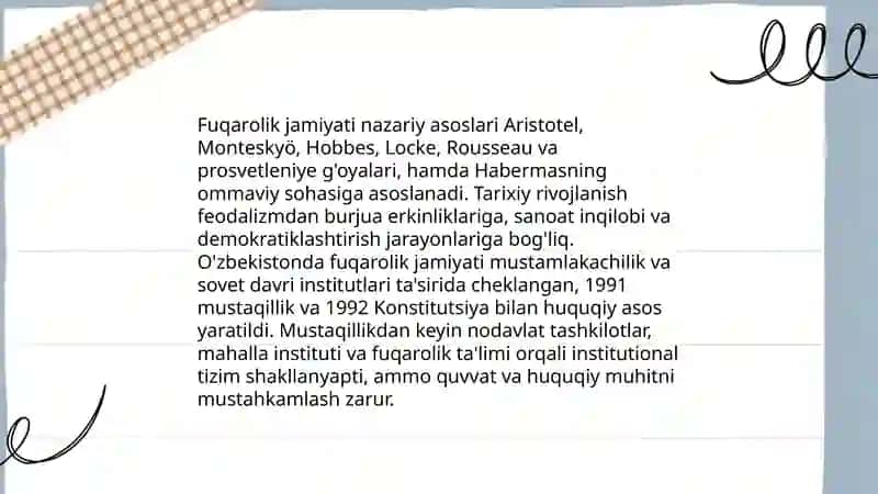Fuqarolik jamiyati 3