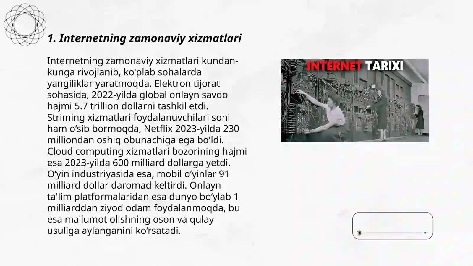 Internetning zamonaviy xizmatlari 3