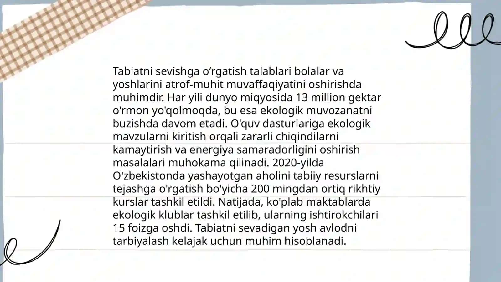 Tabiat bilan tanishtirishda tarbiyachiga qoʻyiladigan talablar 3