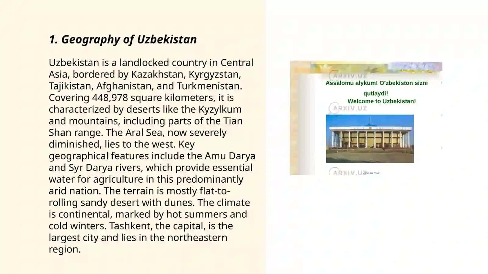 Geography of Uzbekistan 3