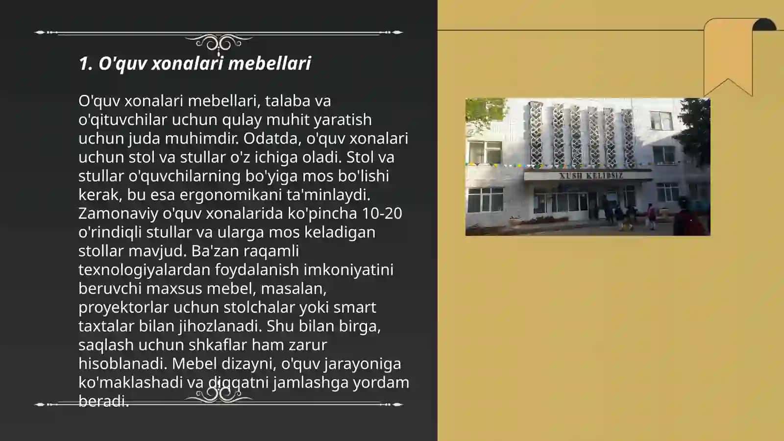 O'quv xonalari mebellari 3