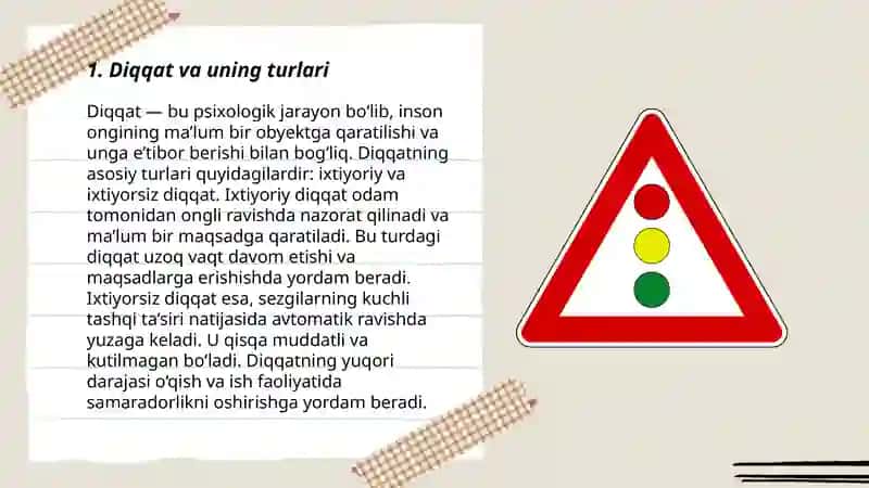 Diqqat turlari 3