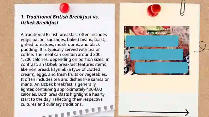 British and Uzbek national food 3