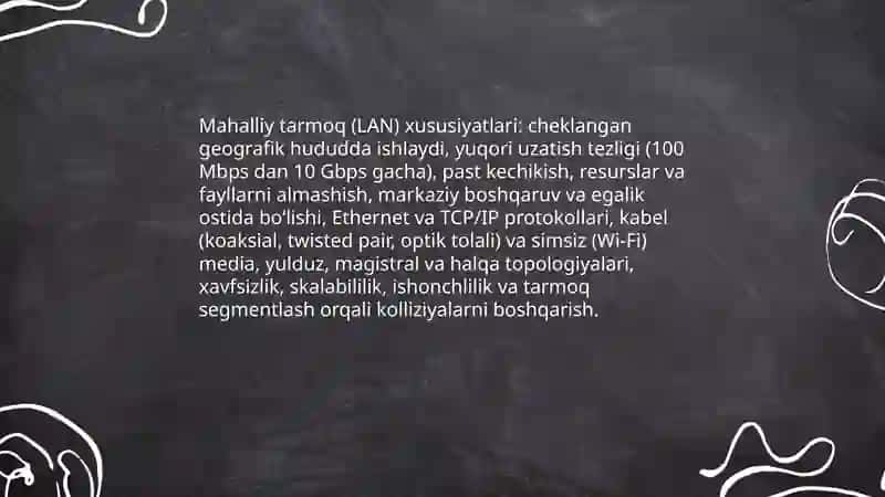 TARMOQ turlari va topologiyalari 3