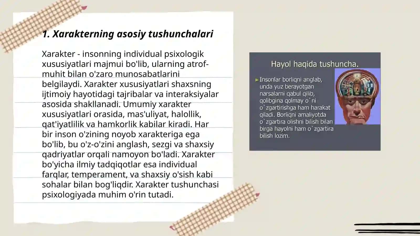 Xarakter haqida tushuncha 3