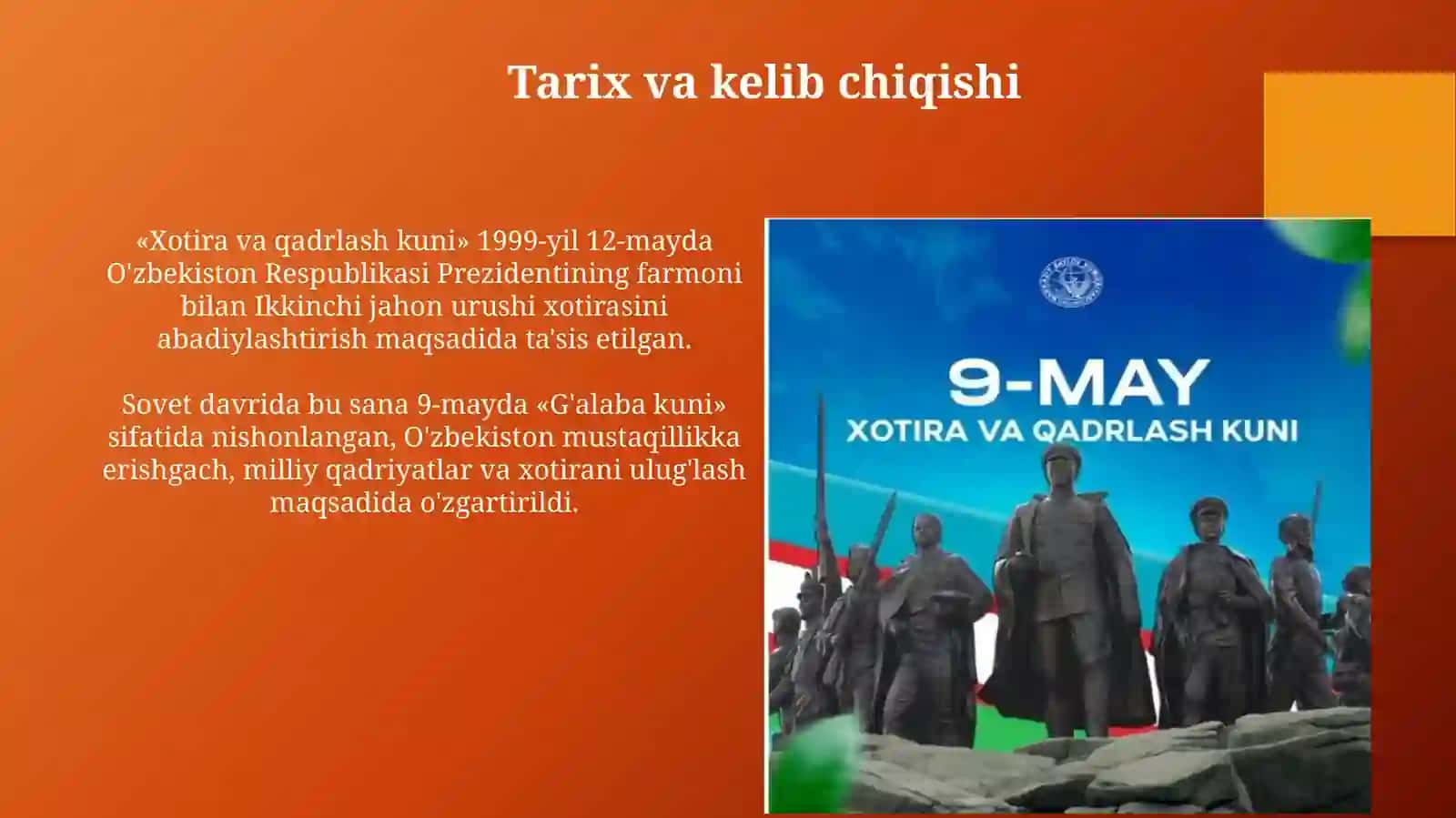 Xotira va qadrlash kuni 3