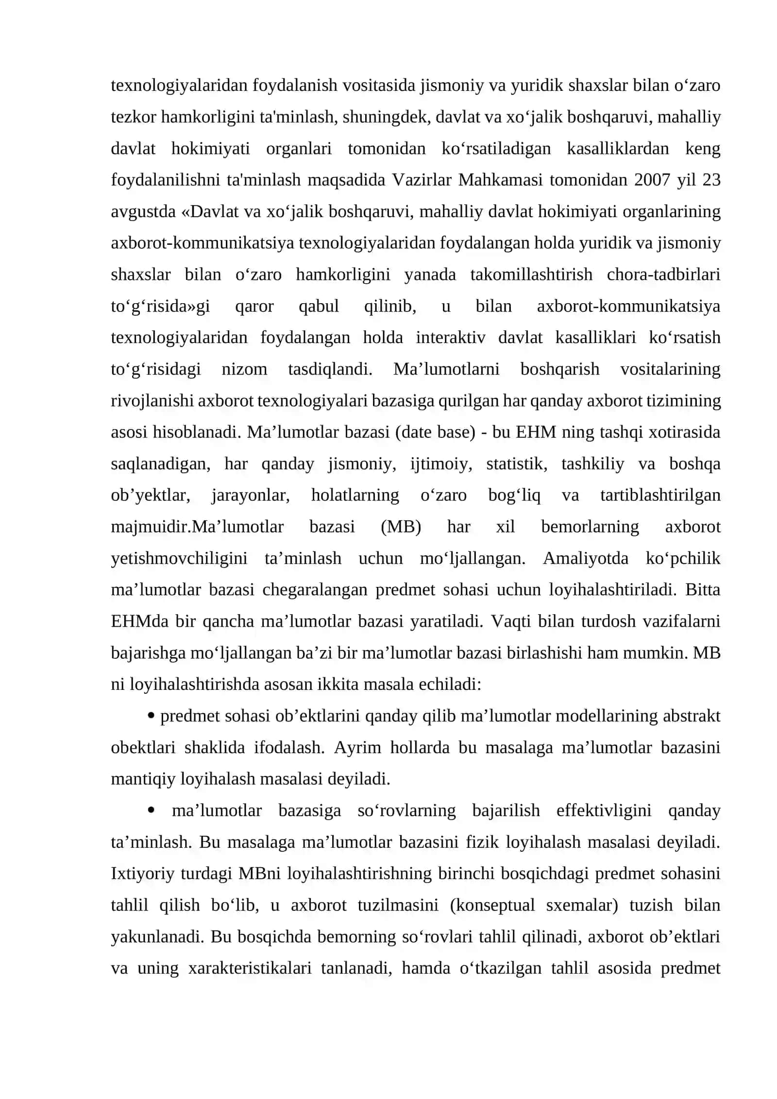 “ Shifoxona “ mavzusida KURS ISHI 3