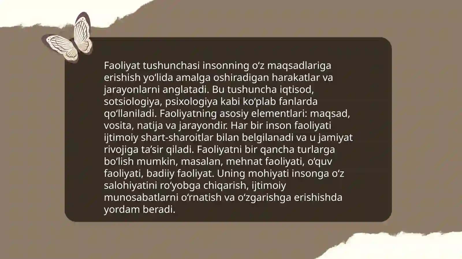 Faoliyat haqida tushuncha, Faoliyatning psixologik tahlili, Faoliytning tuzilishi 3