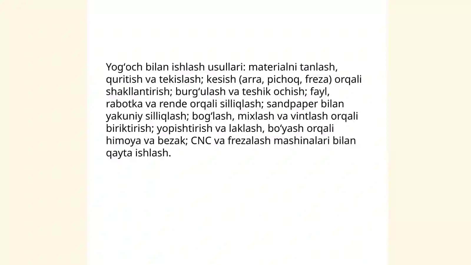 Tabiiy buyumlar bilan ishlash usullari 3