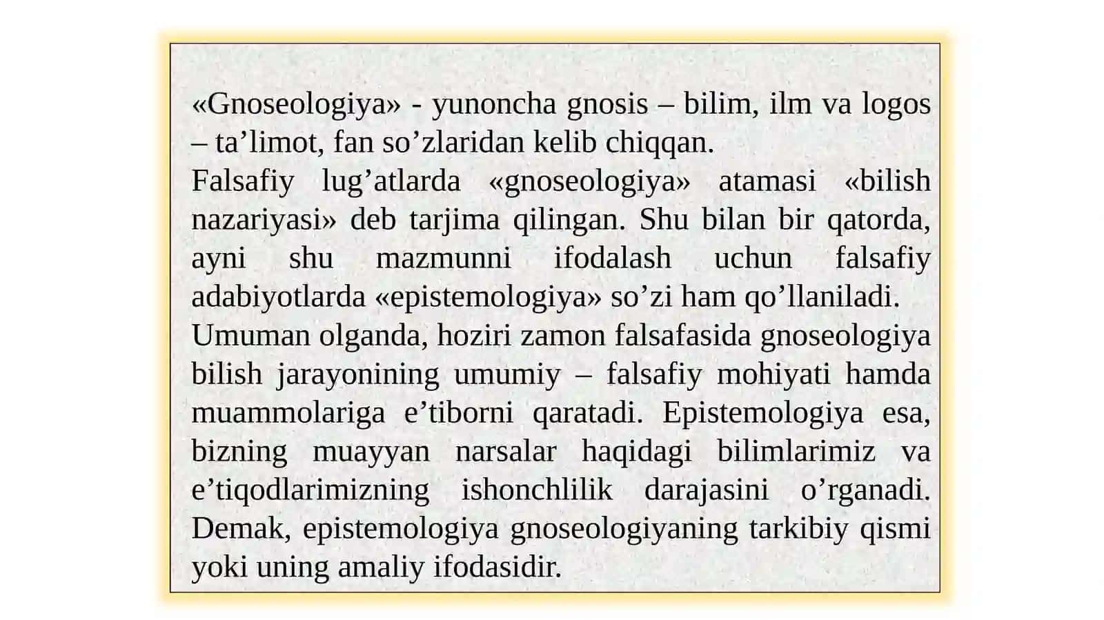 Falsafada haqiqat muammosi 3