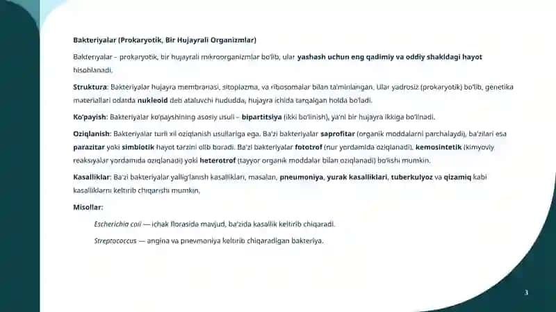 Sistematik guruhlari 3
