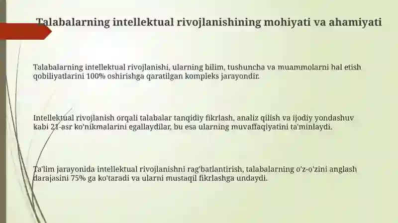 O'quvchilarning aqliy tarbiyasi 3