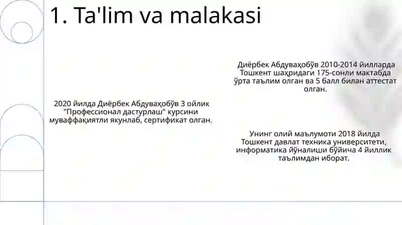 Diyorbek Abduvahobov 3