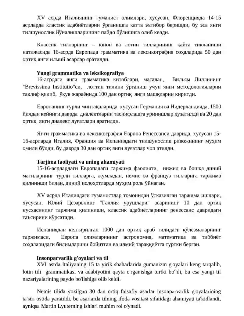 Yevropada uyg'onish davri tilshunosligi 3