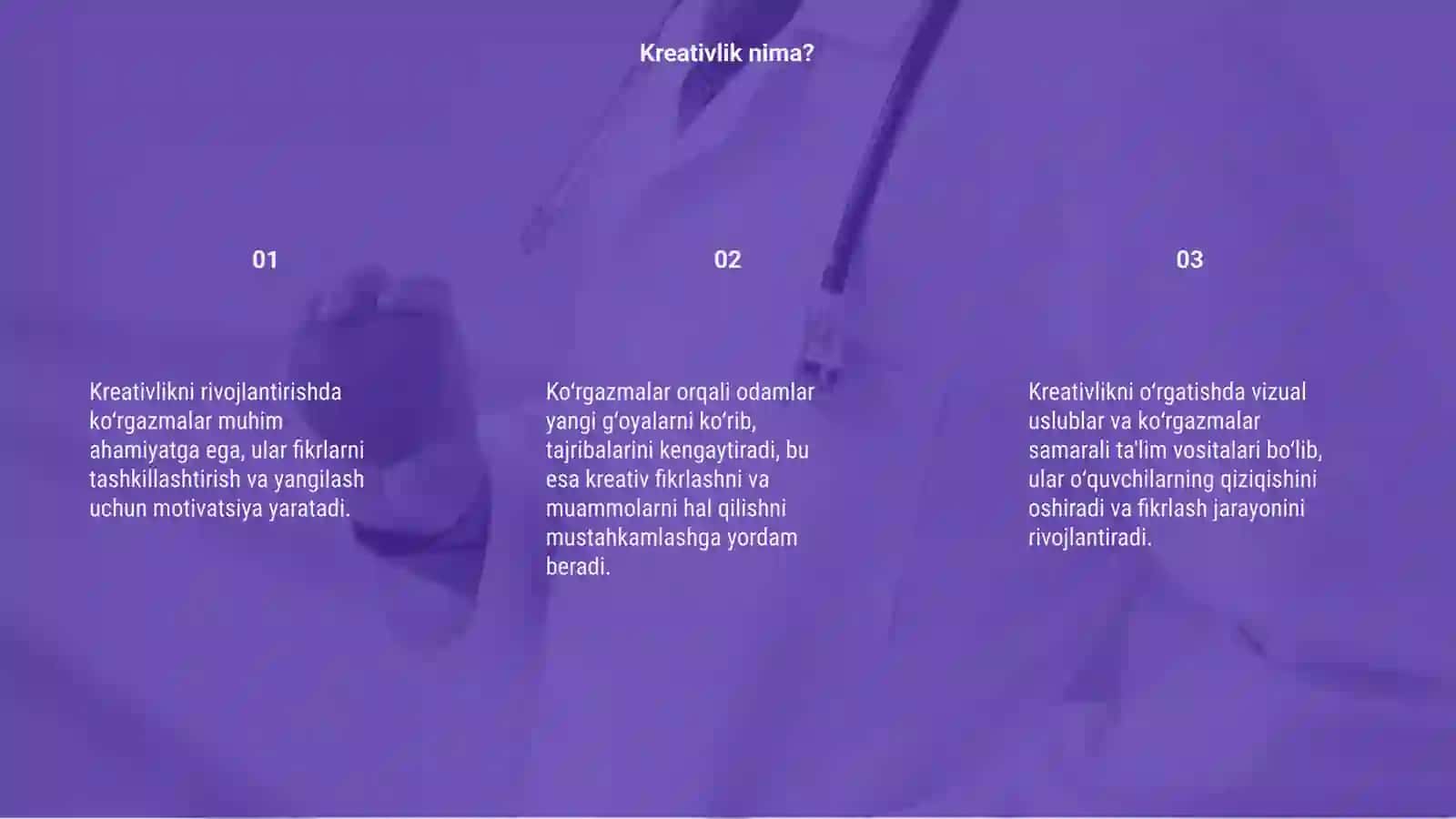 Kreativlikka o‘rgatishda ko‘rgazmalarning o‘rni 3