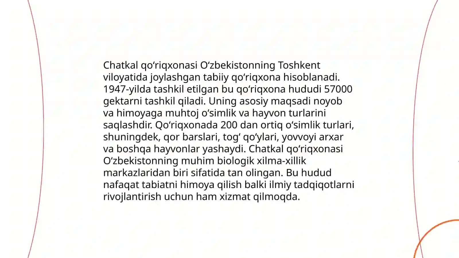 Oʻzbekistonning tabiat qoʻriqxonalari 3