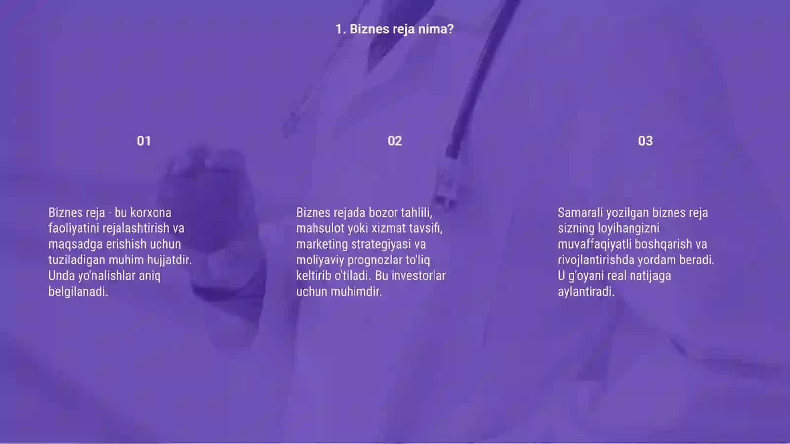 Biznes reja tuzish 3