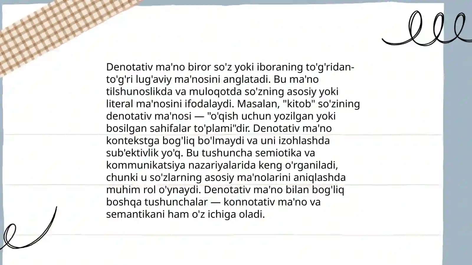 O`zbek tilidagi morfologik kategoriyalar 3