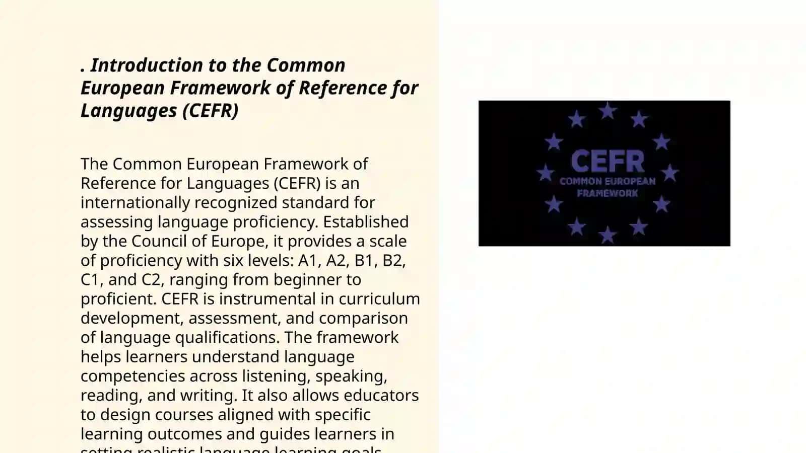 Overview of CEFR and communicative competence 3