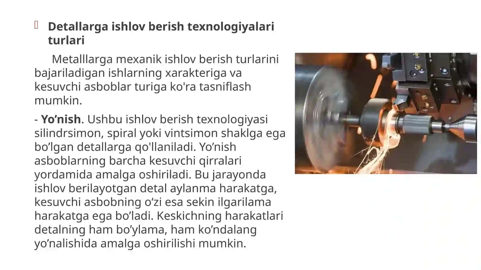 MEXANIK ISHLOV BERISH TEXNOLOGIK JARAYONI 3