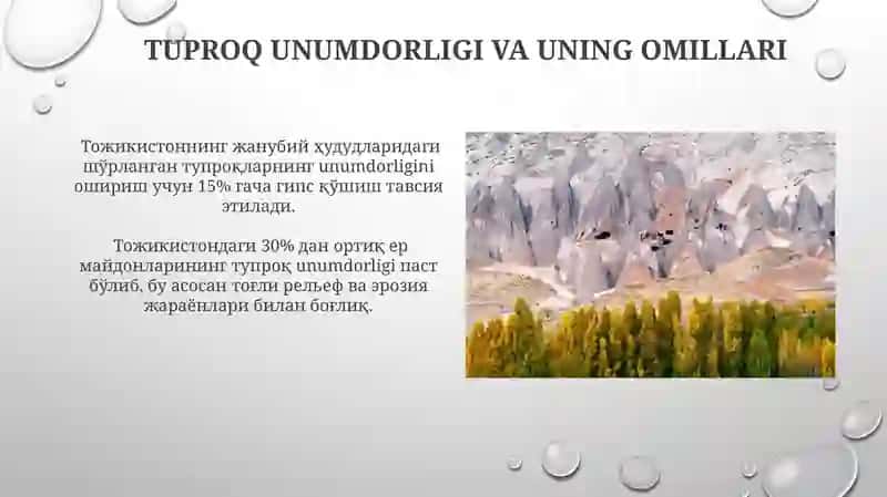 Tojikiston tuproqlari 3