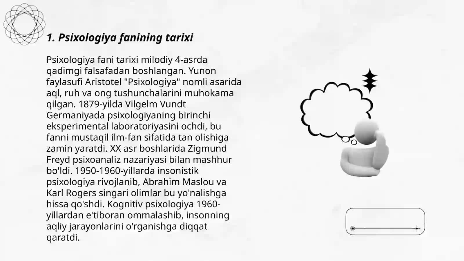 Psixologiya fanining tarixi 3