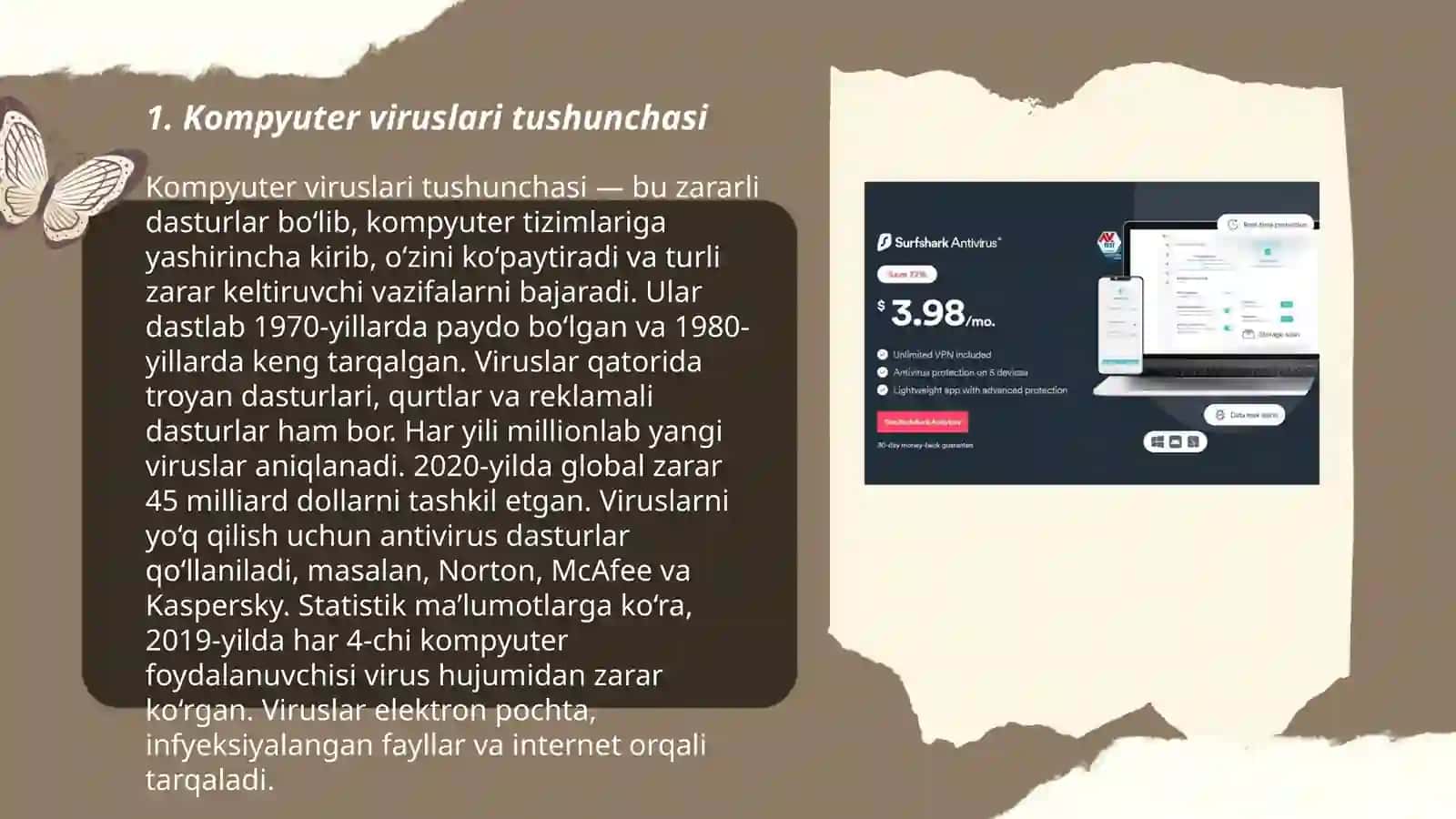 Kompyuterni veruslardan himoyalash. Antivirus dasturidan foydalanish 3