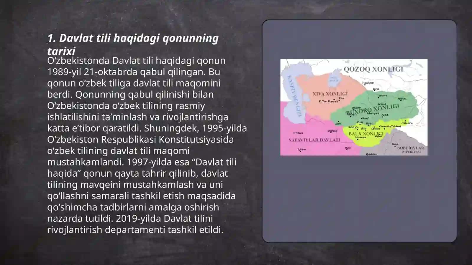 Davlat Tili Haqida qonunining qabul qilinishi 3