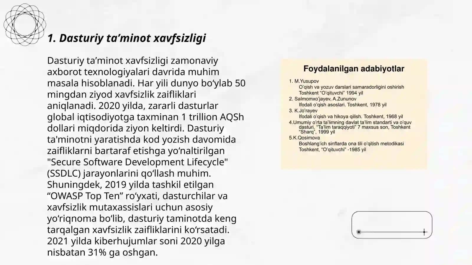 Dasturiy taʼminot xavfsizligi 3