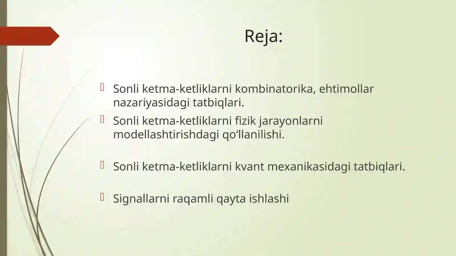 HISOB( CALCULUS ) fanidan MUSTAQIL ISHI 3