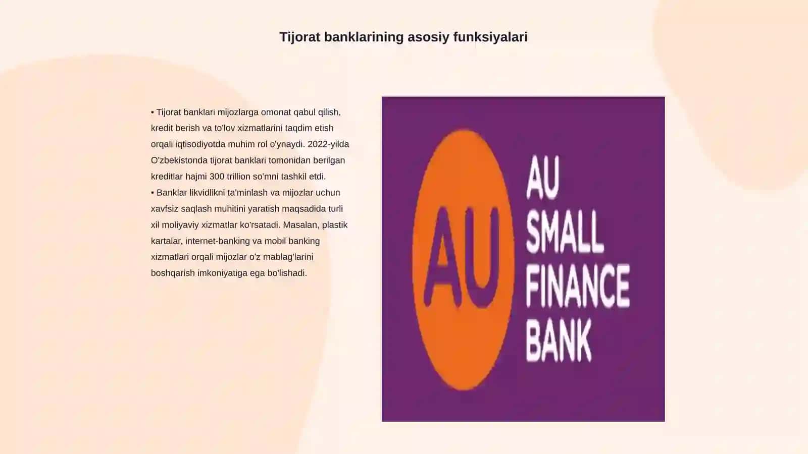Tijorat banklari va boshqa moliyaviy vositachilar 3