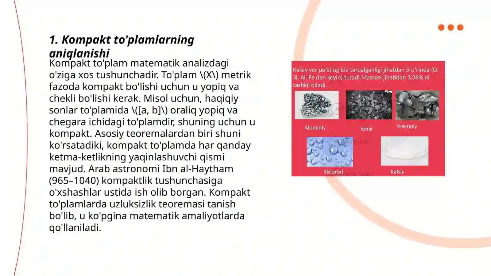 Kmpakt tòplamlar va ularning xossalari 3